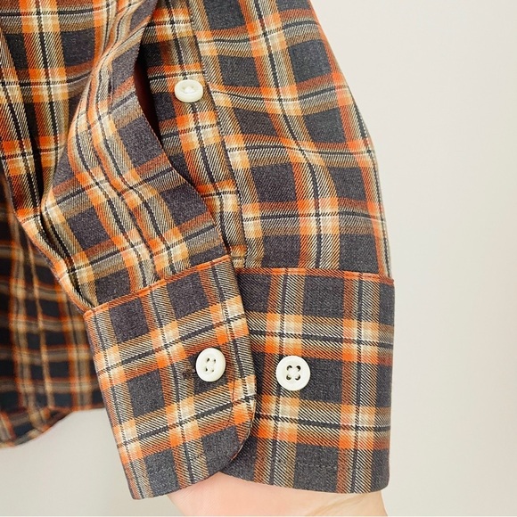 Jos. A. Bank Plaid Button Down Dress Shirt Men’s Large Traveler’s Collection - Picture 4 of 5